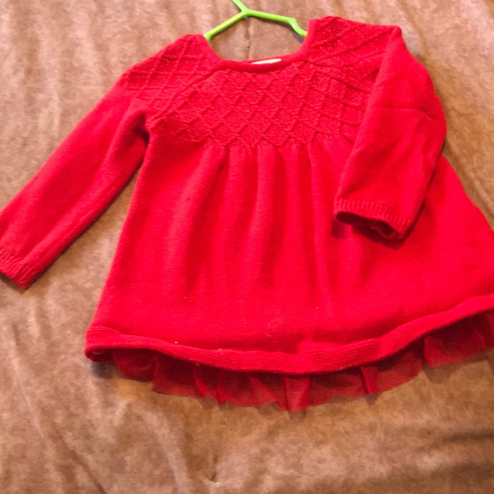 Red casual Christmas dress